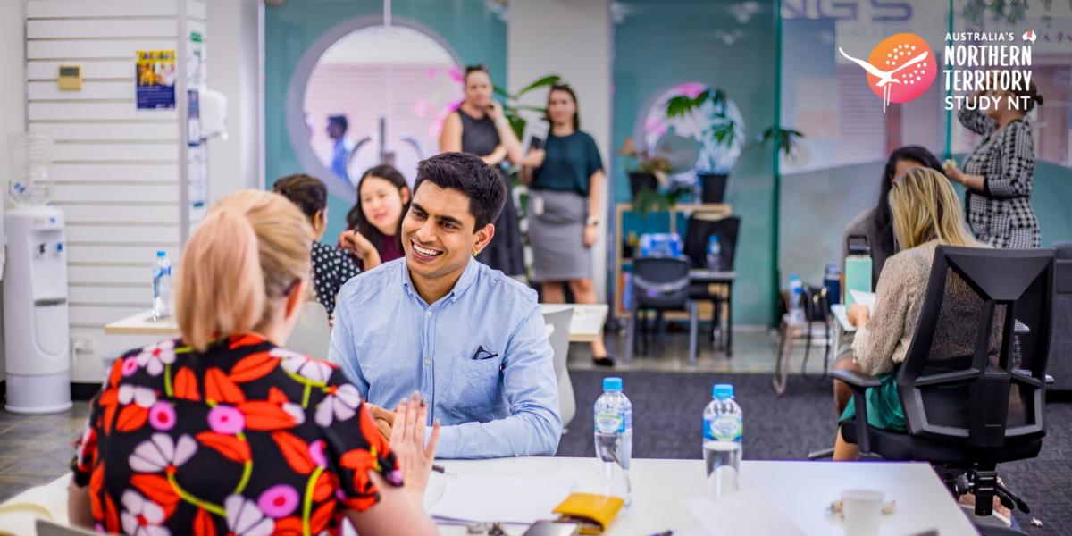 Students interviewing in Darwin