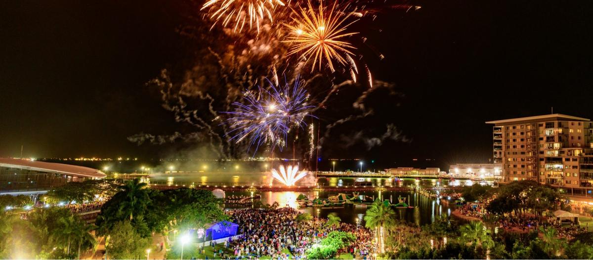 Fireworks at Darwin Waterfront