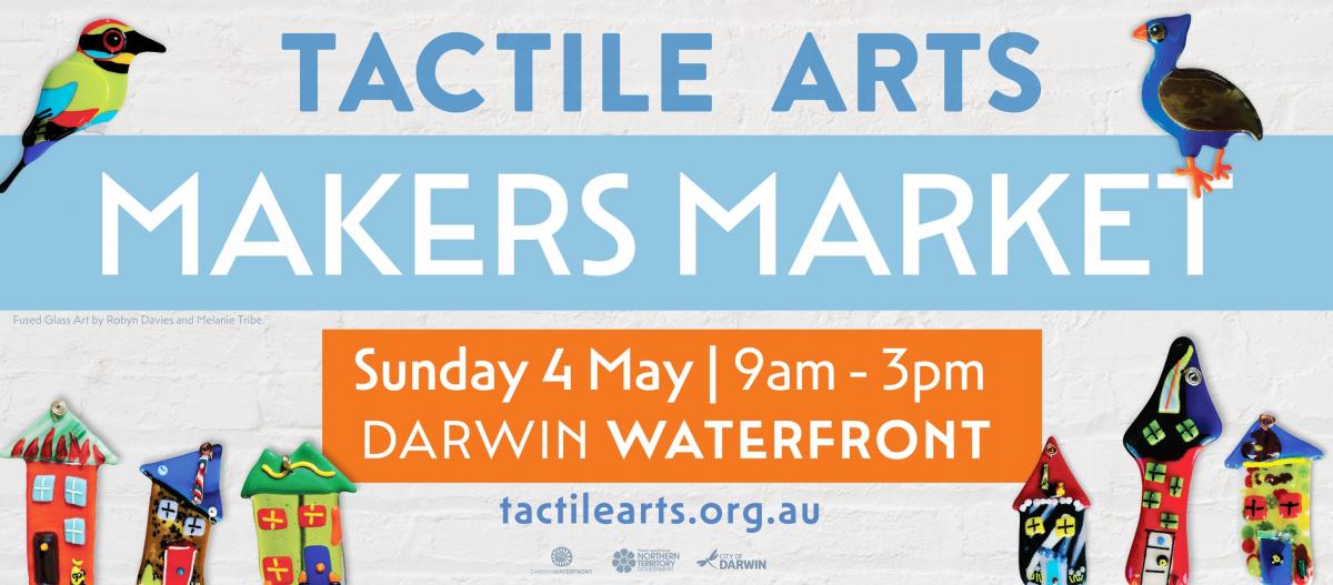 tactile arts makers market event flyer