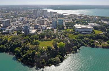 Darwin city aerial photo