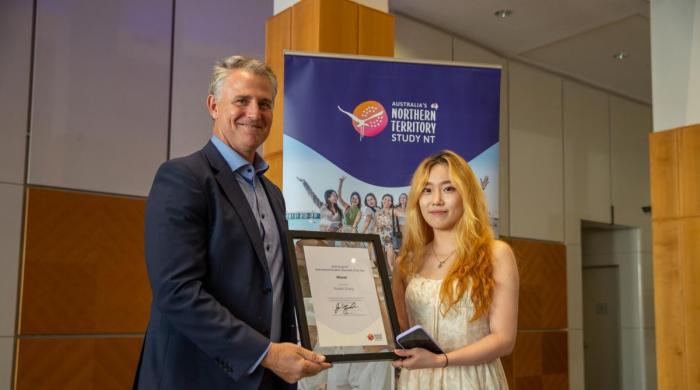 Congratulations to the 2023 Study NT International Student Volunteer of the Year - Ruobin Zhang! 
