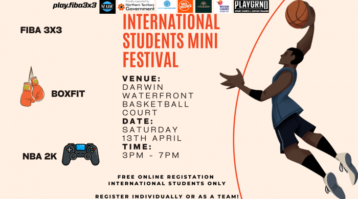 Made Concepts - International Students Mini Festival poster in Darwin