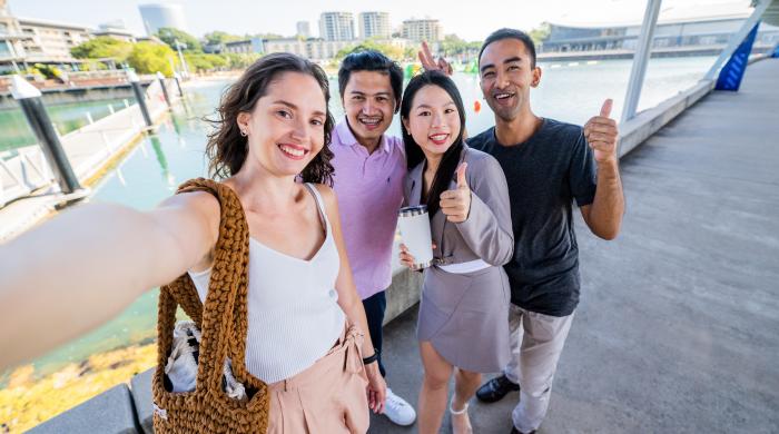 International students - Darwin Waterfront