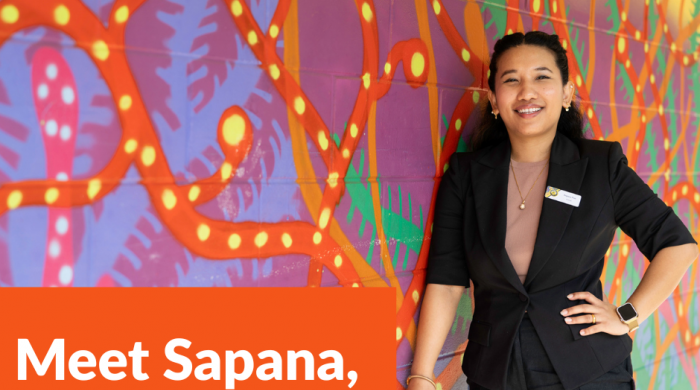 Sapana, CDU graduate and teacher
