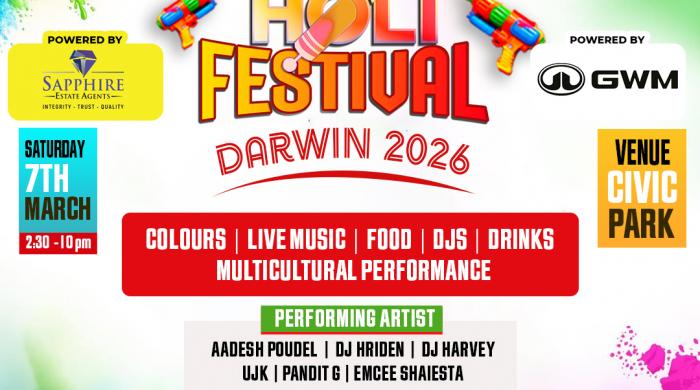 Holi Festival Darwin 2026