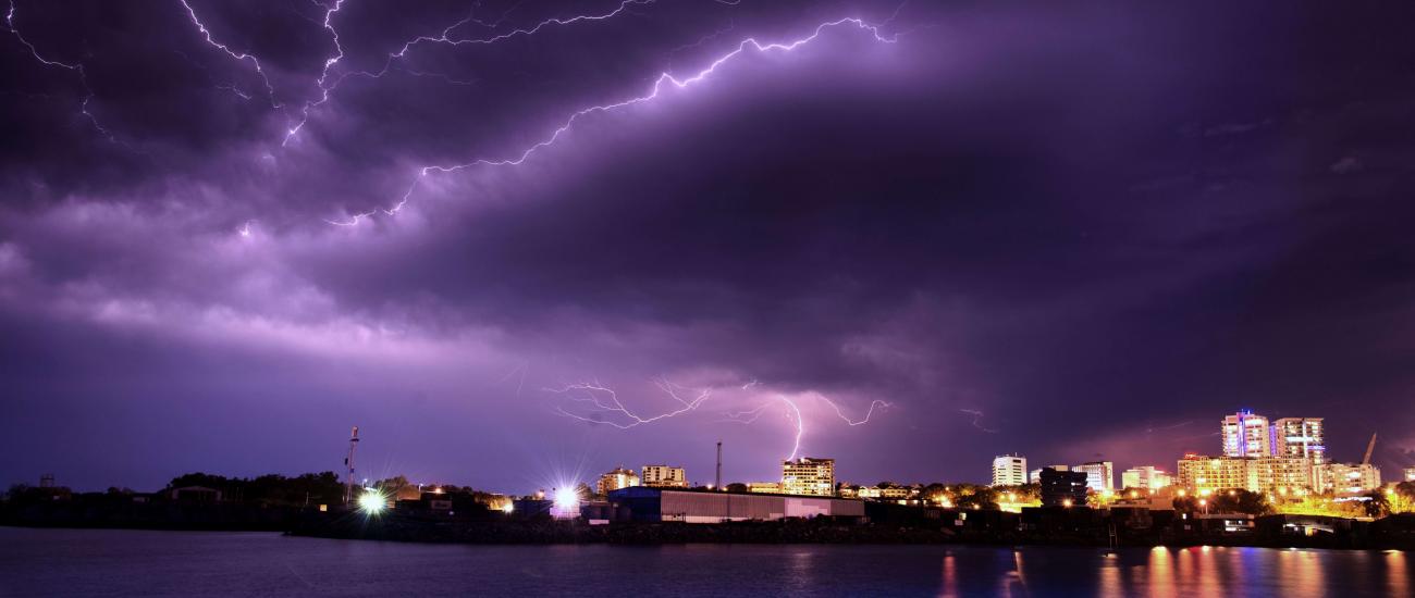 tropical storm in Darwin