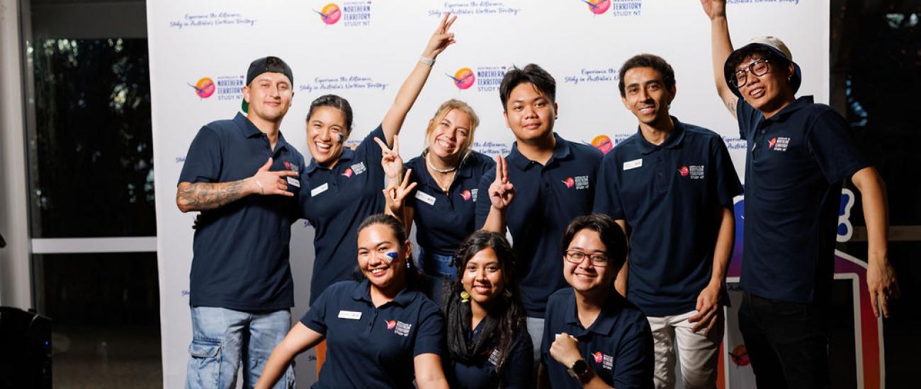 Student ambassadors at welcome reception
