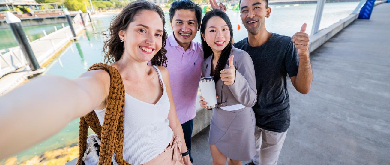 International students - Darwin Waterfront